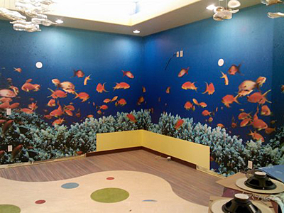 Tacoma, Gig Harbor, Seattle area wallcovering, wallpaper, and mural installation.